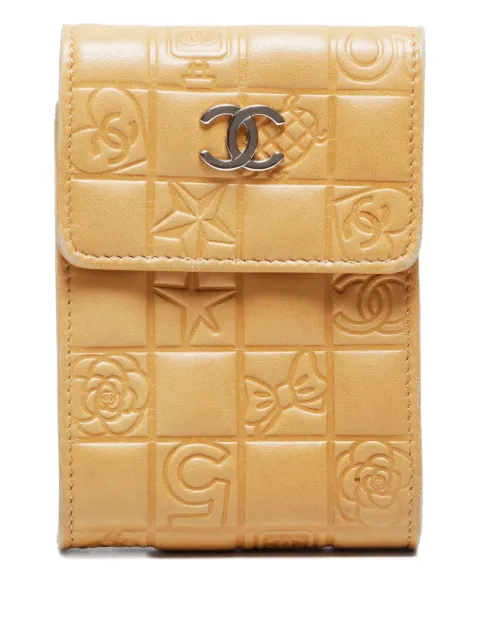 CHANEL Pre-Owned 2005 Icon-motif lambskin case