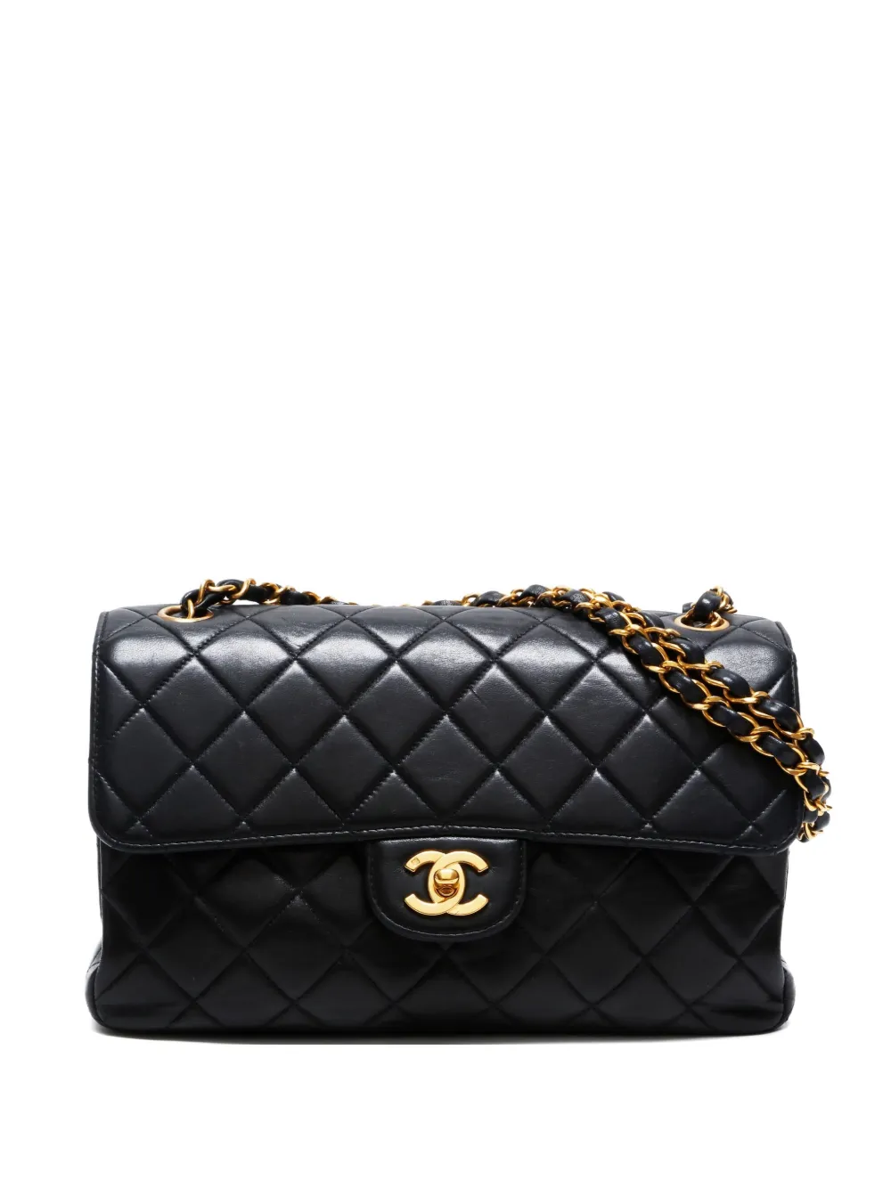 CHANEL Pre-Owned 1996-1997 Double Flap quilted shoulder bag | Black | Image 1