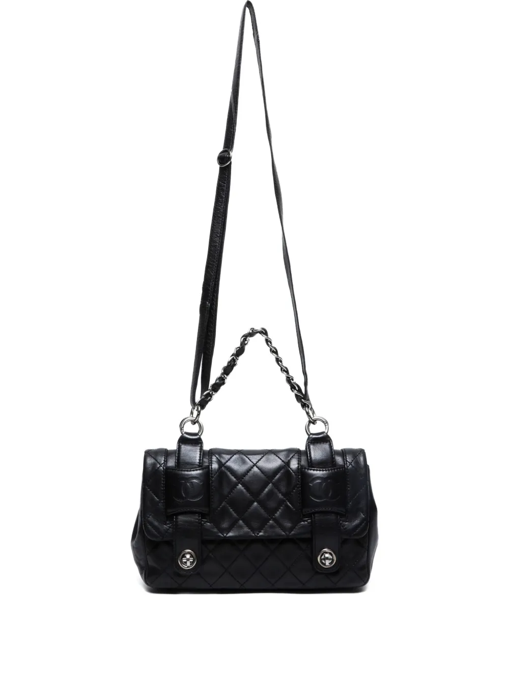 CHANEL Pre-Owned sac porté épaule matelassé (2005-2006) | noir | Image 1