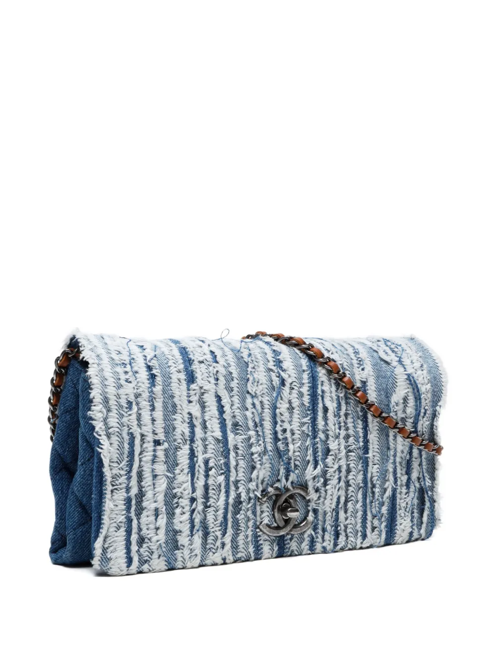 2014-2015 Frayed Denim Shoulder Bag
