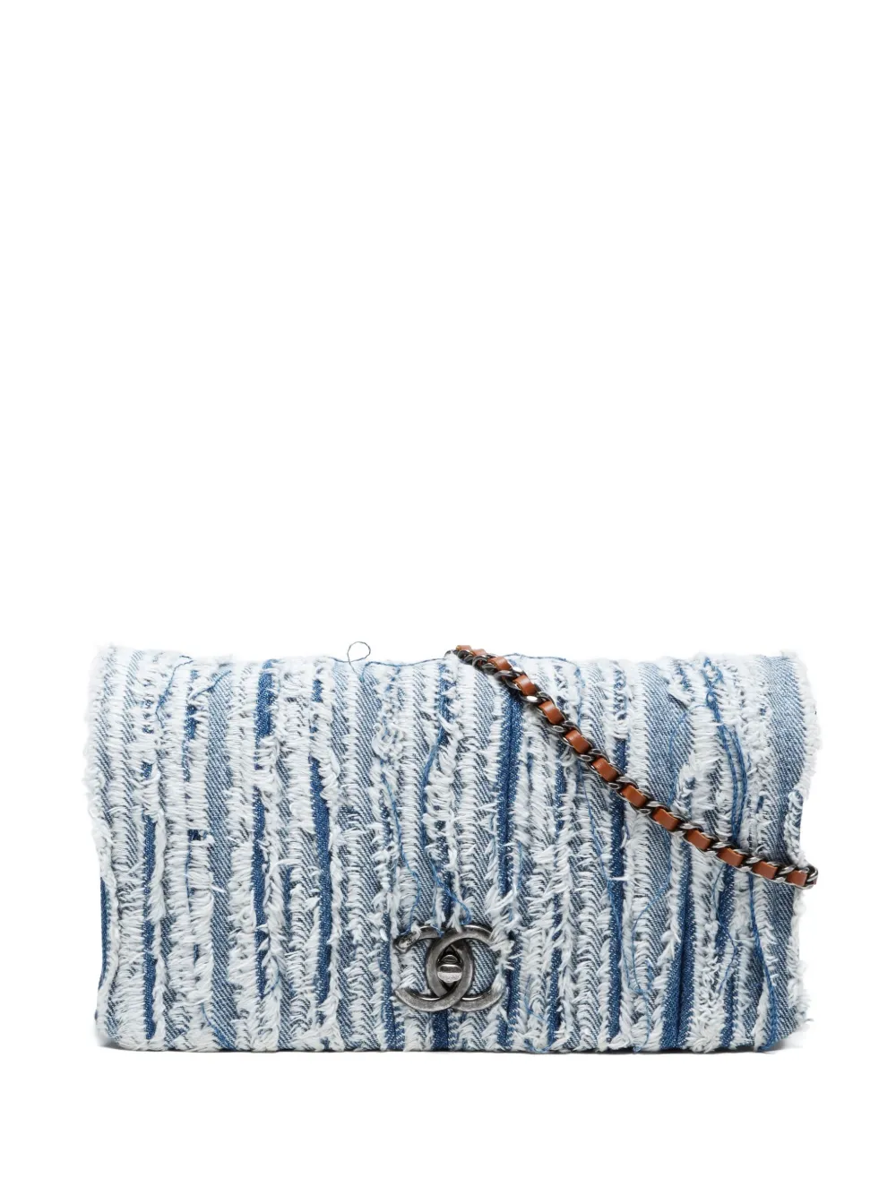 CHANEL Pre-Owned 2014-2015 デニム ショルダーバッグ - ブルー CHANEL Pre-Owned 2014-2015 デニム ショルダーバッグ - ブルー