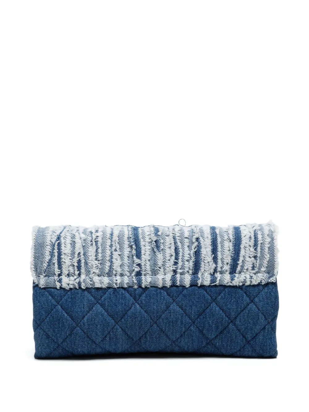 CHANEL Pre-Owned 2014-2015 frayed denim shoulder bag | Pre-Owned | Image 2