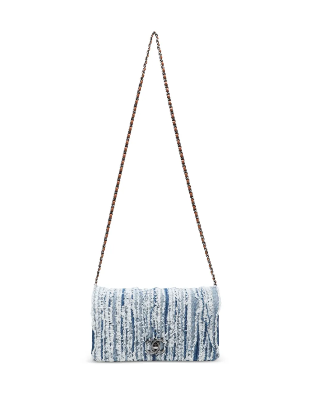 2014-2015 Frayed Denim Shoulder Bag