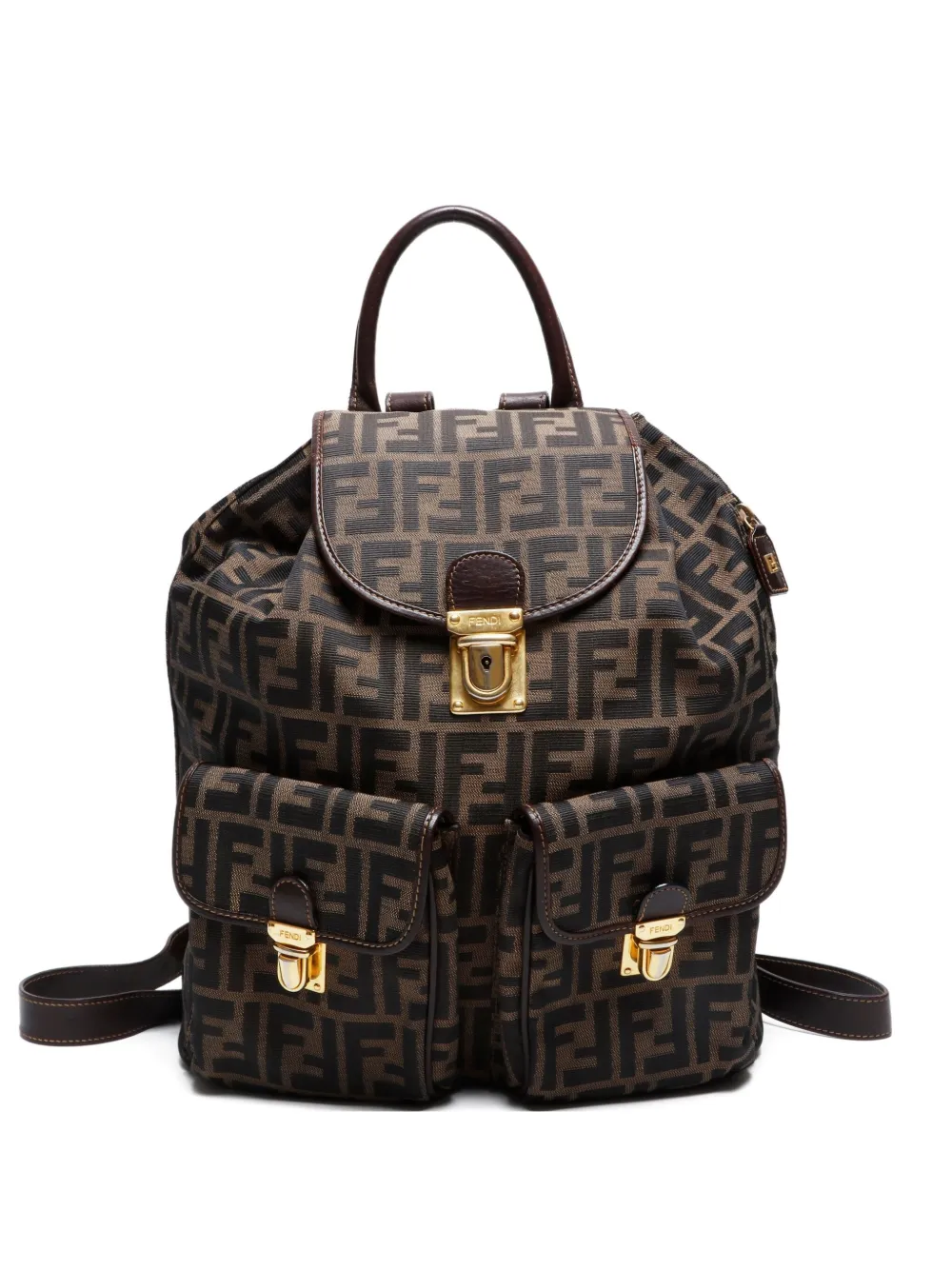 Fendi Pre-Owned 1990-2000s zucca-pattern backpack | Brown | Image 1