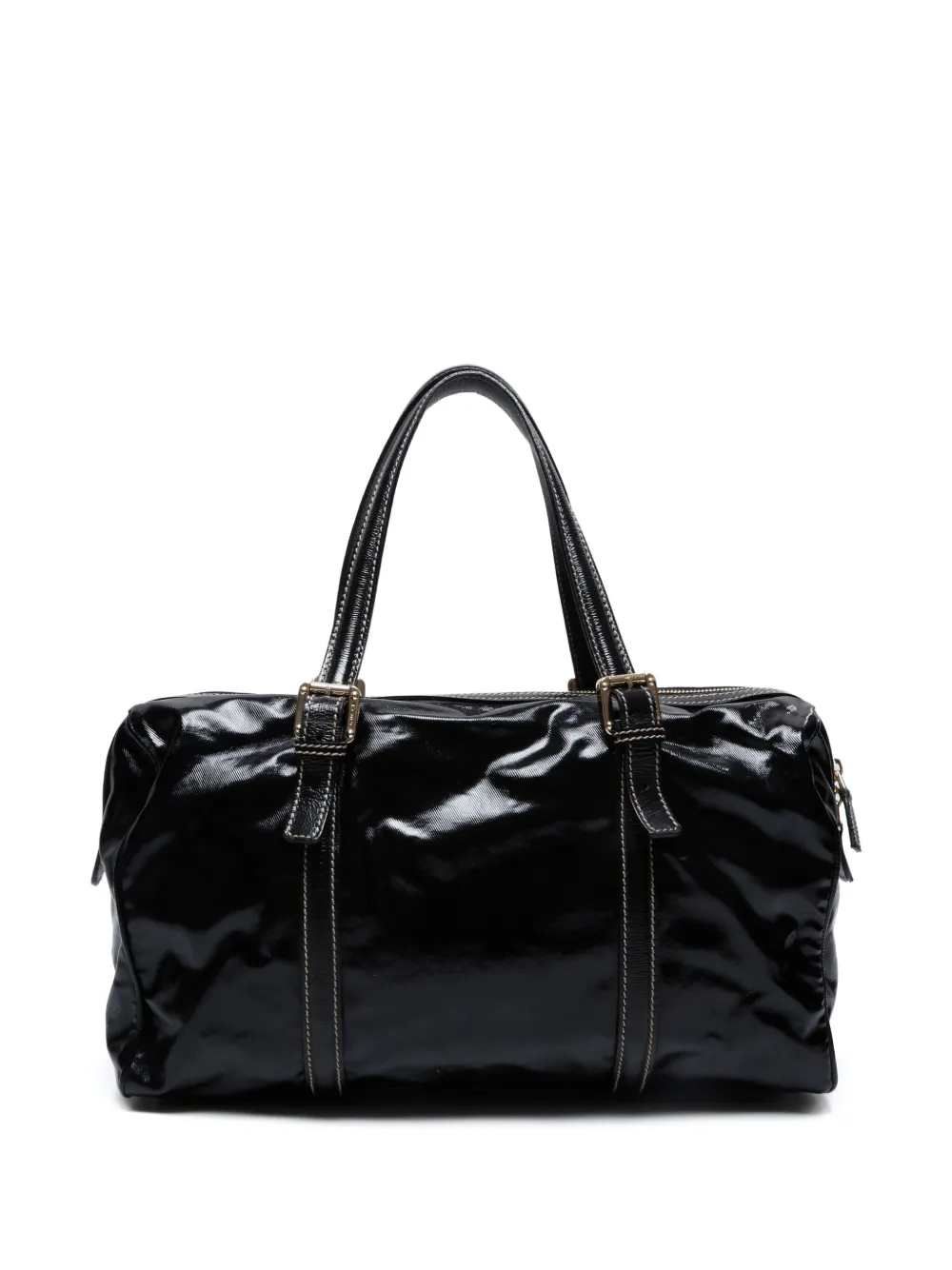 Gucci Pre-Owned 2000-2015s patent-leather Interlocking G Boston bag | Image 2