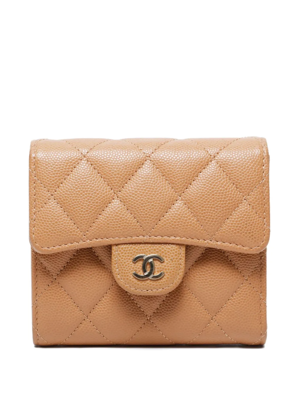 CHANEL Pre-Owned 2010s quilted leather wallet | Brown | Image 1