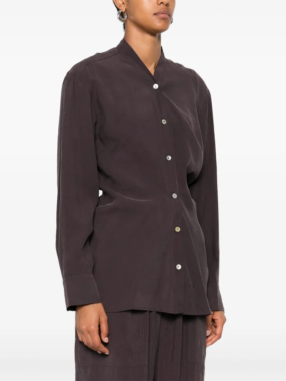 Studio Nicholson Linnen blouse Grijs