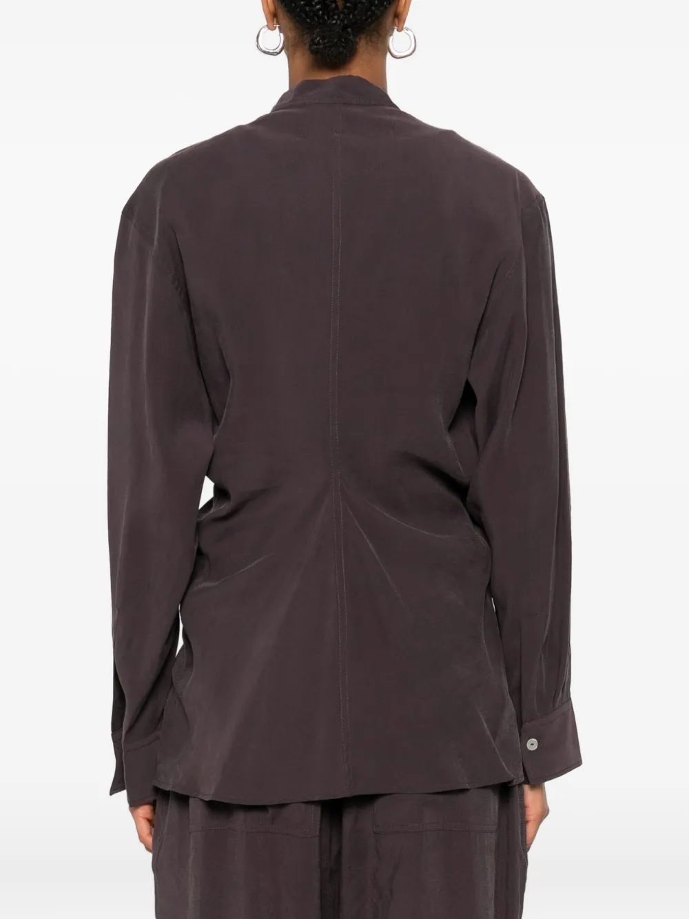 Studio Nicholson Linnen blouse Grijs