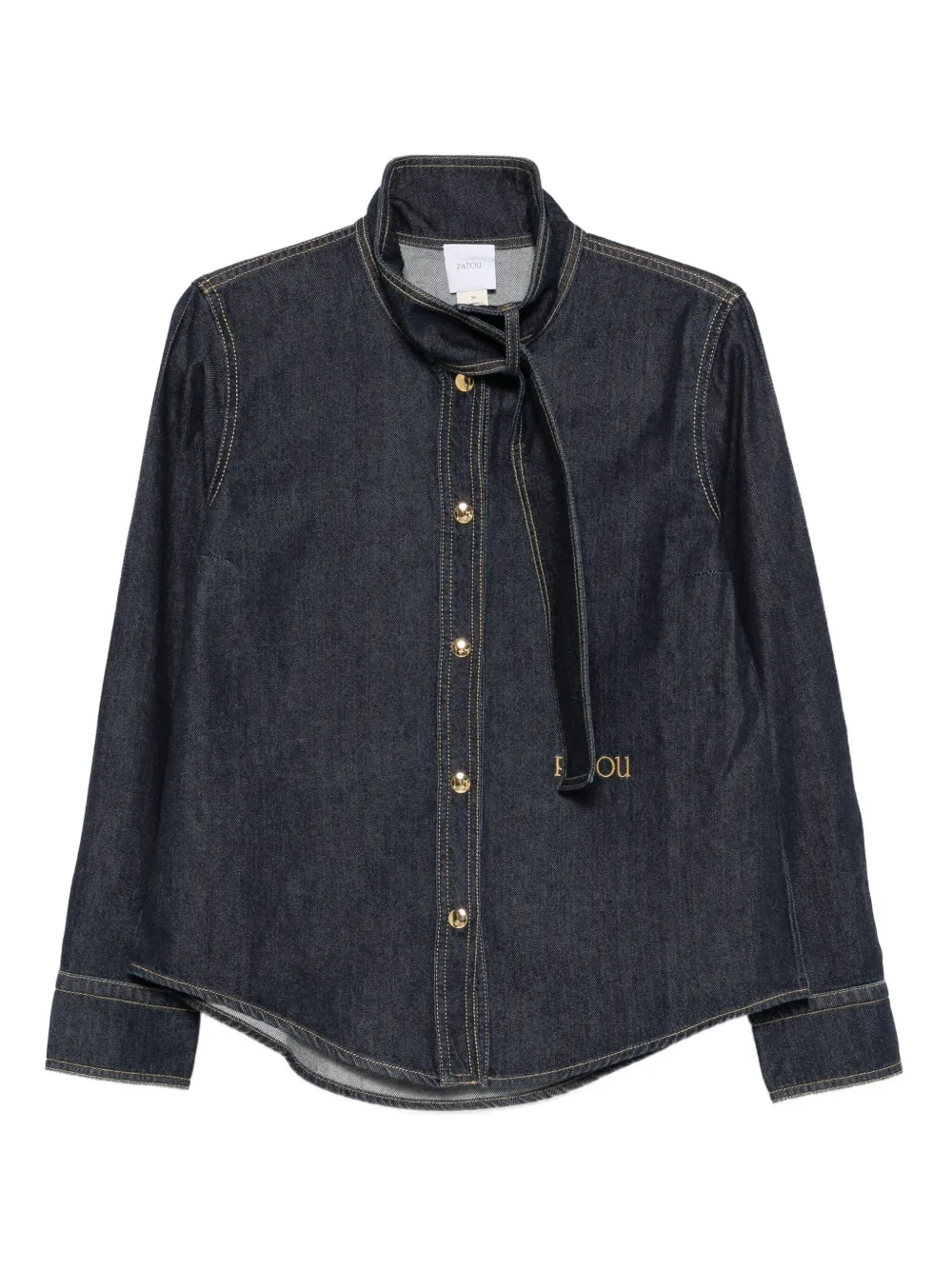 Patou camisa vaquera con logo bordado | azul | Image 1