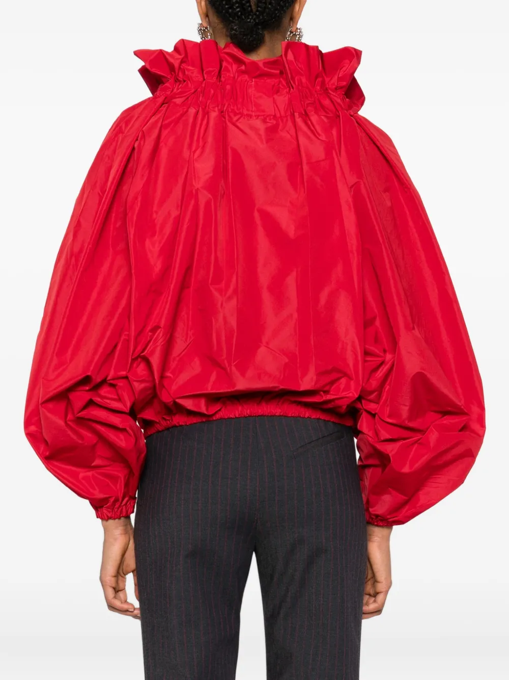 Patou Shirt met ruchehals Rood