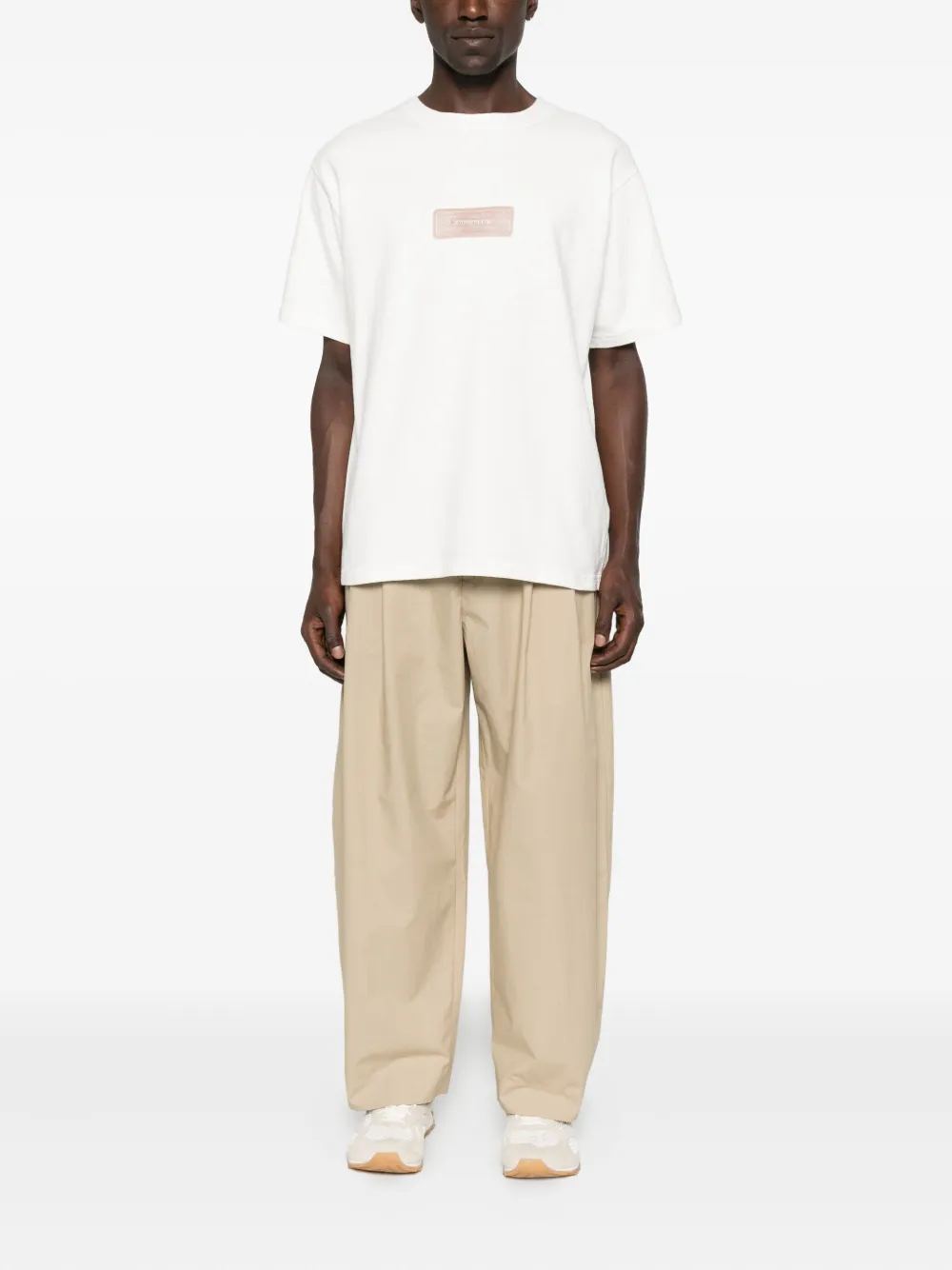 Stone Island T-shirt met logoprint - Wit
