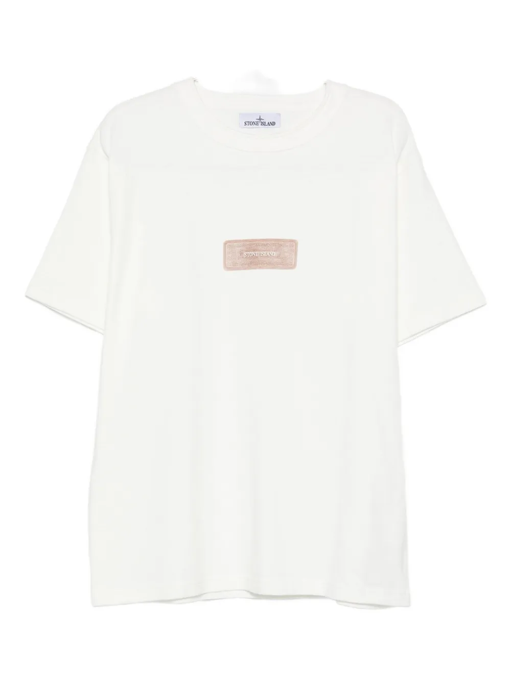 Stone Island Regular-fit Short-sleeve T-shirt With Archive-inspired Print In White