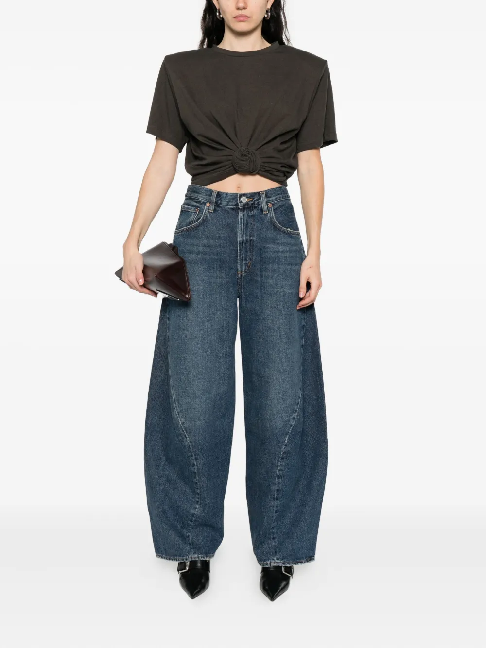 AGOLDE Jeans van regeneratief katoen met vlakken - Blauw