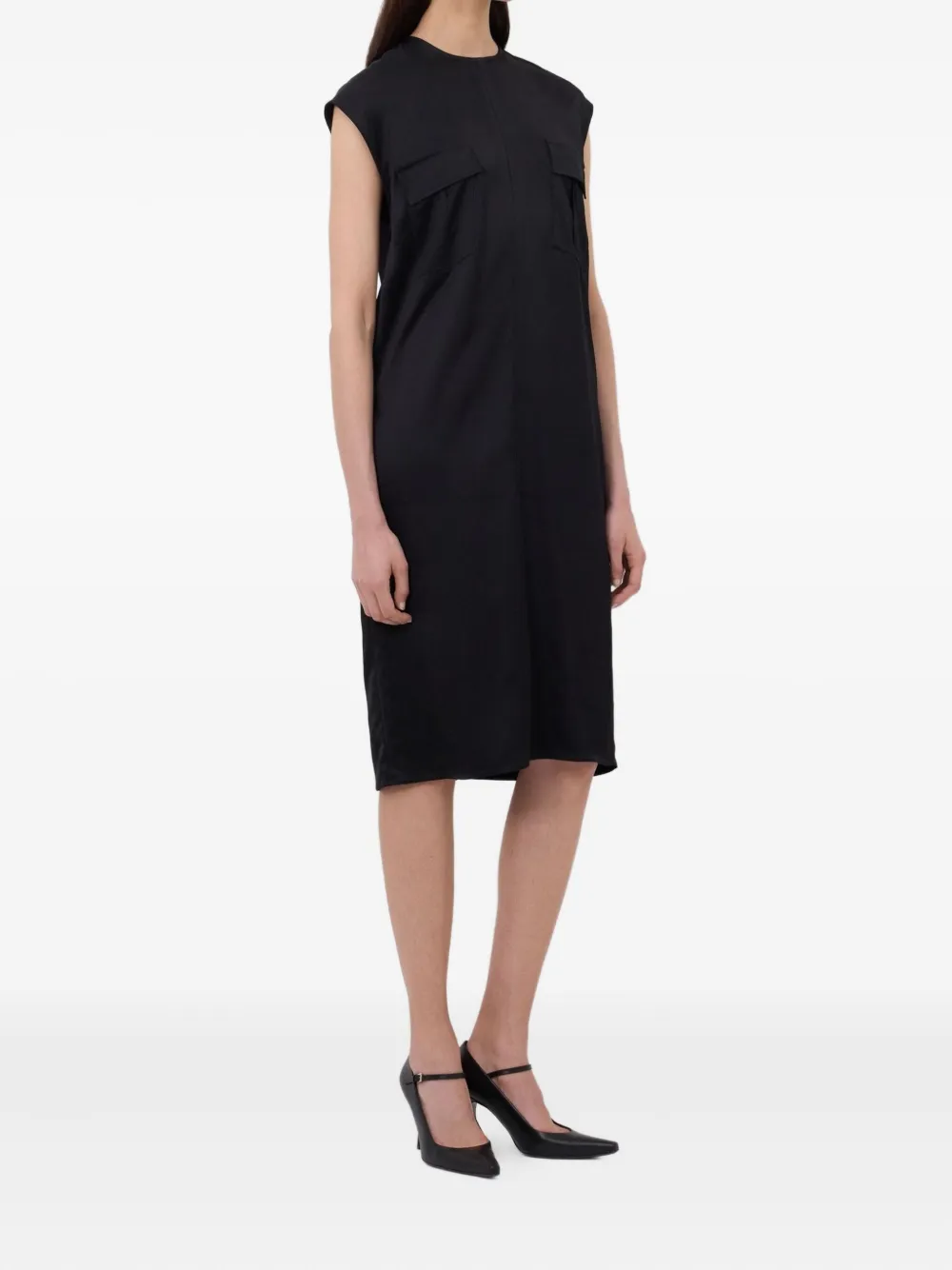 LouLou de Saison Seena midi-jurk Zwart