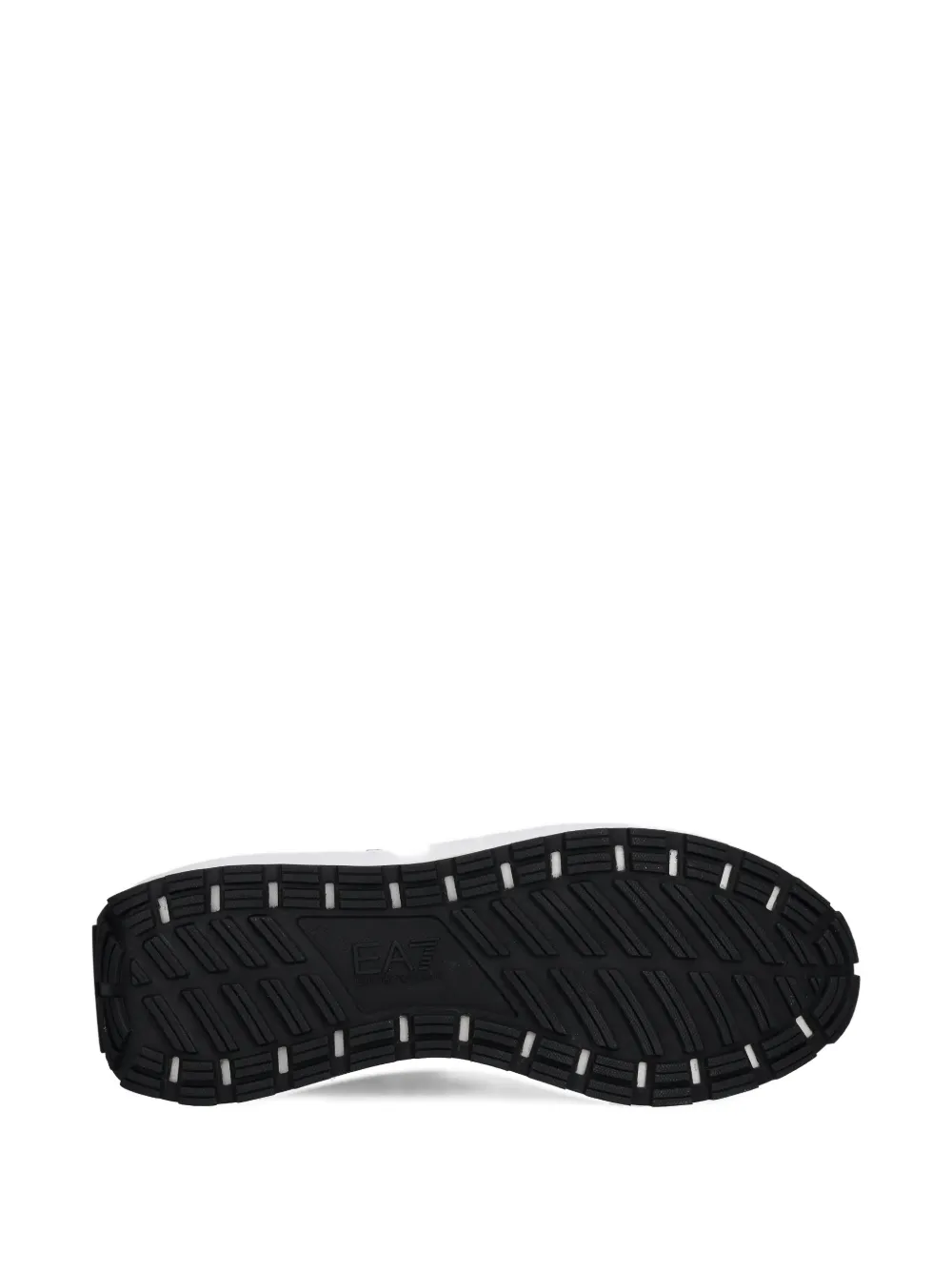 Ea7 Lace-up Logo-detail Sneakers In Black