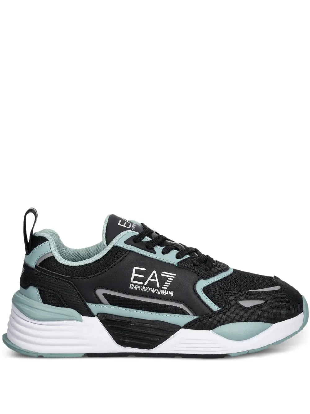 Ea7 Emporio Armani Sneakers met logo Zwart
