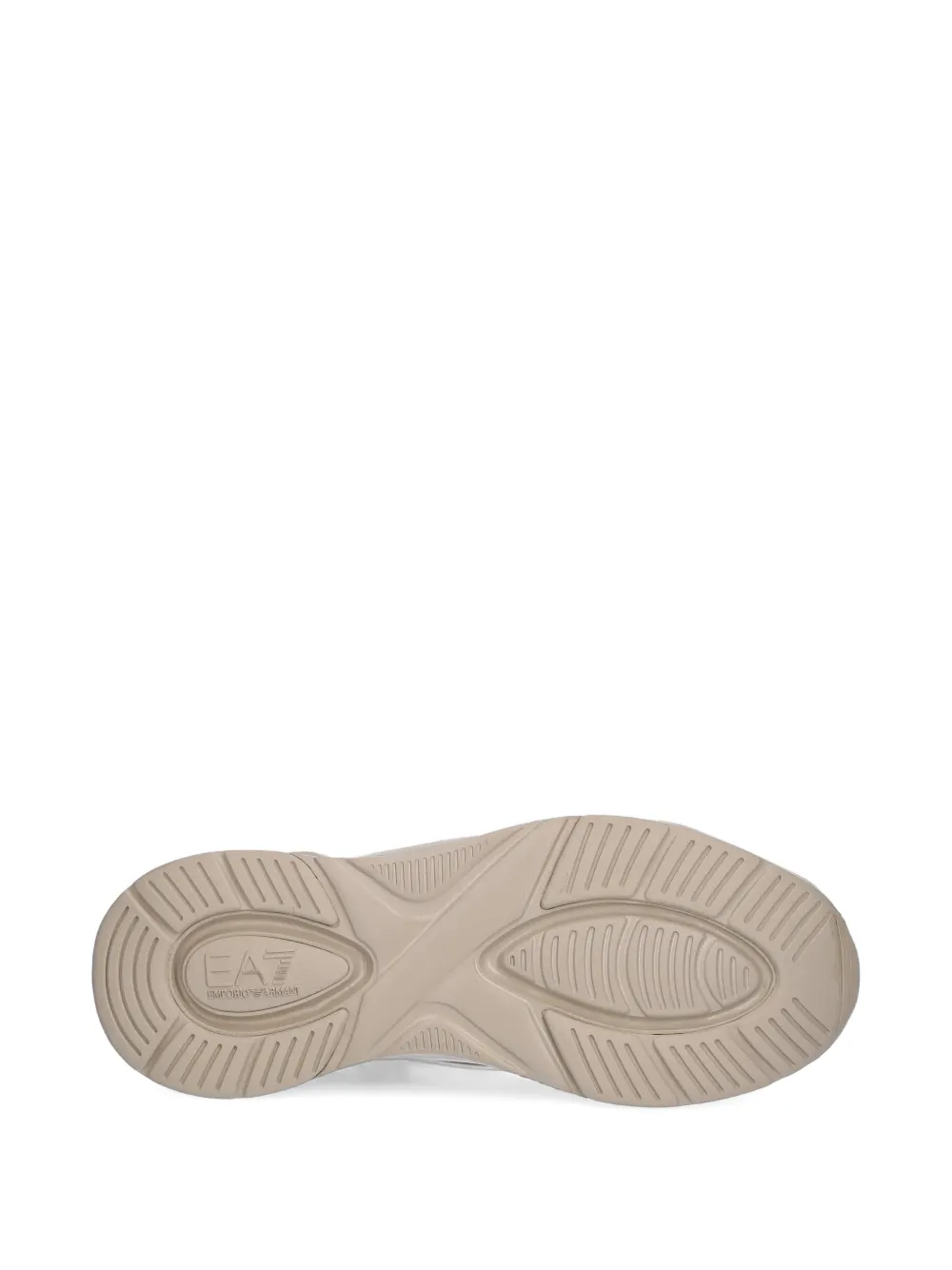Ea7 Emporio Armani cut-out-effect sneakers Beige