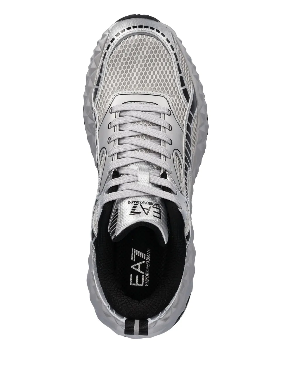 Ea7 Emporio Armani Sneakers met bewerkte zool Zilver