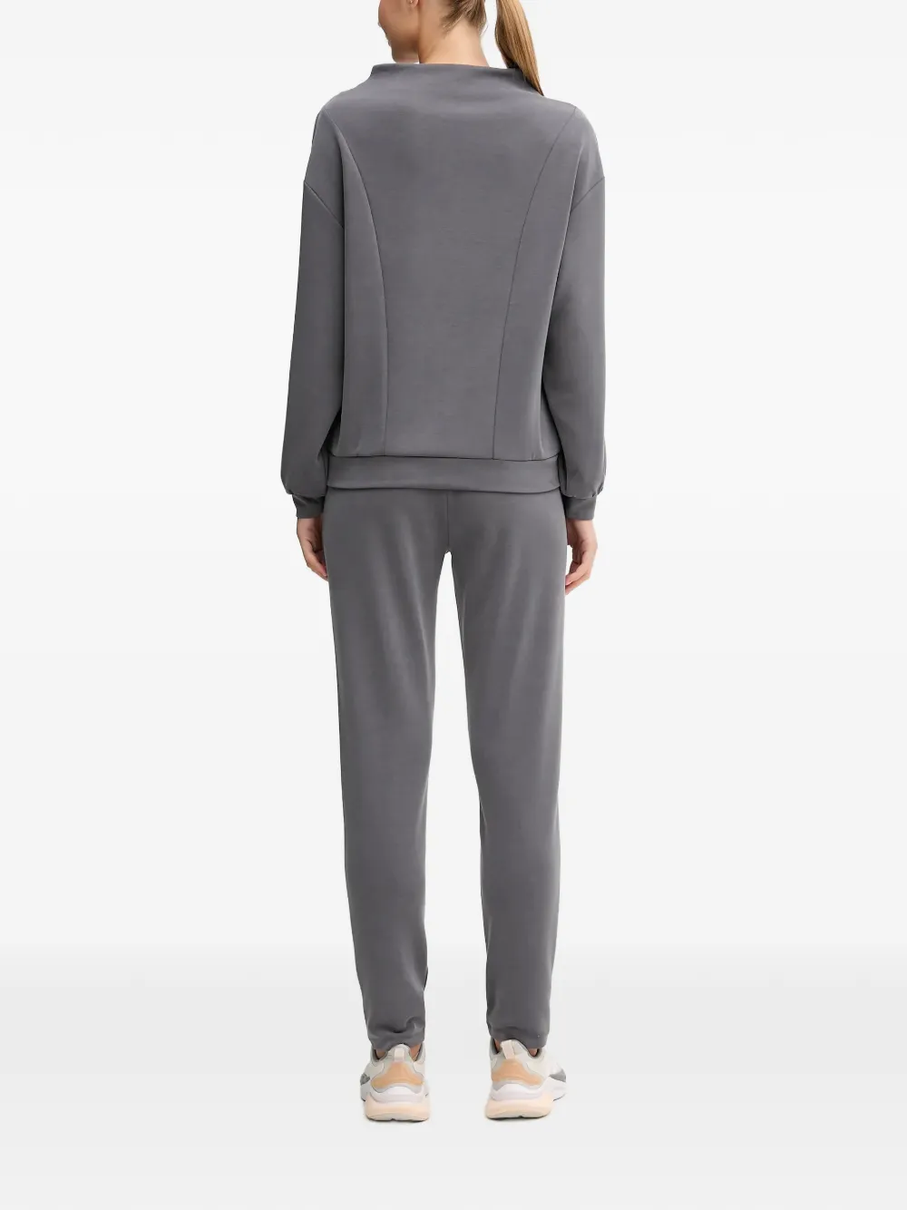 Ea7 Seam-detail Tracksuits In Gray