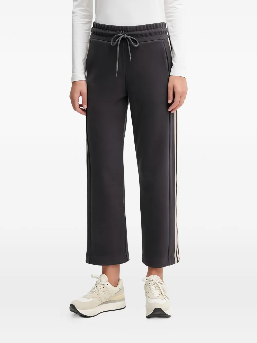 Ea7 Emporio Armani drawstring cropped track pants - Grigio