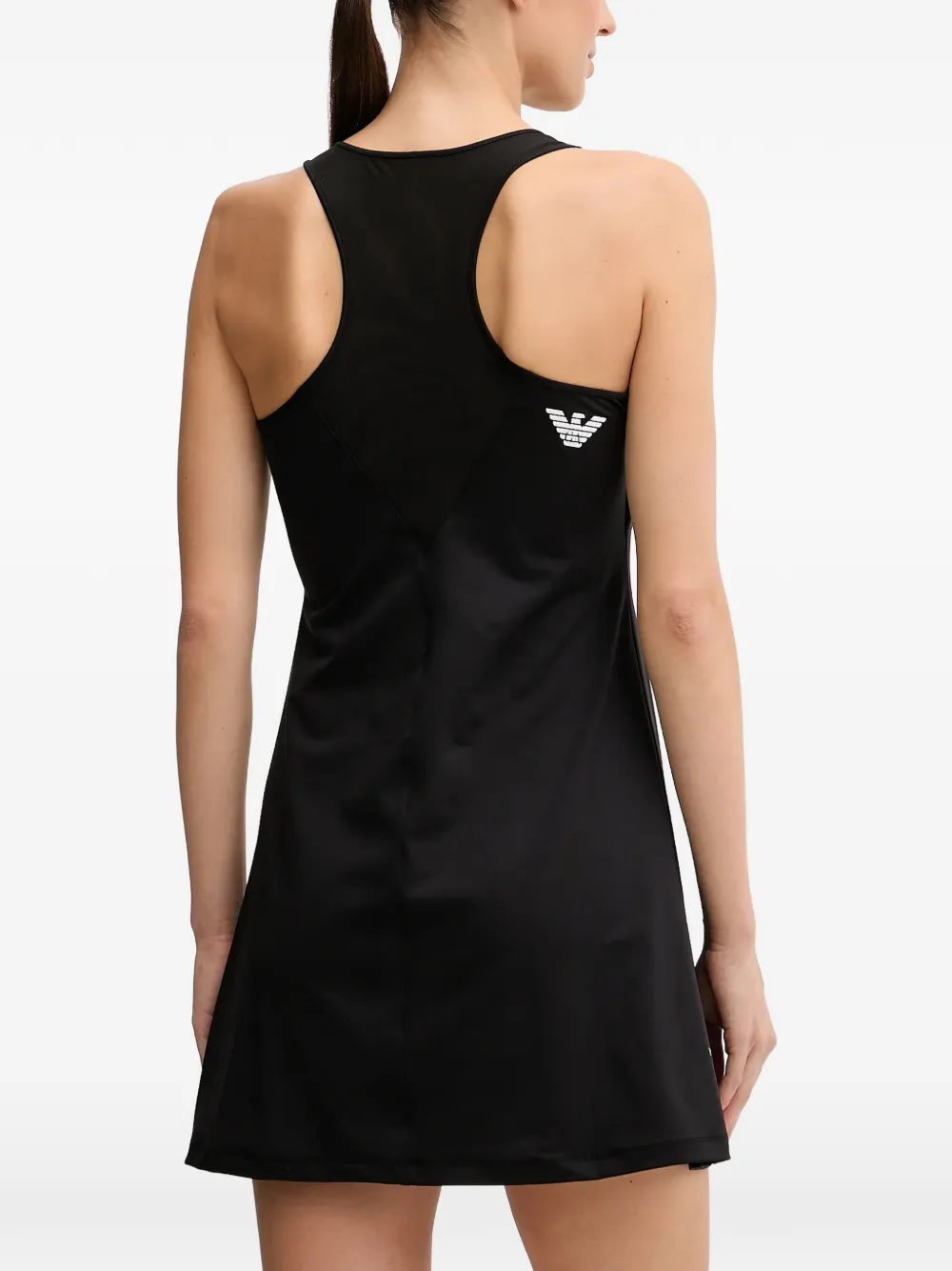 Ea7 V-neck Logo-detail Shorts Set In Black