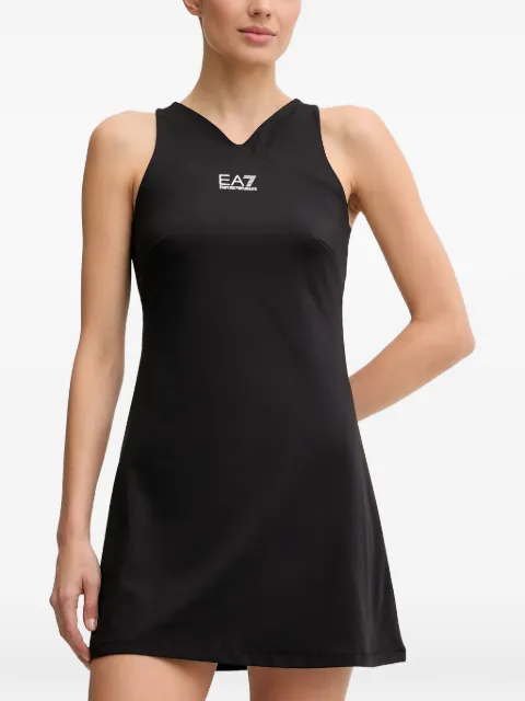 Ea7 Emporio Armani V-neck logo-detail shorts set