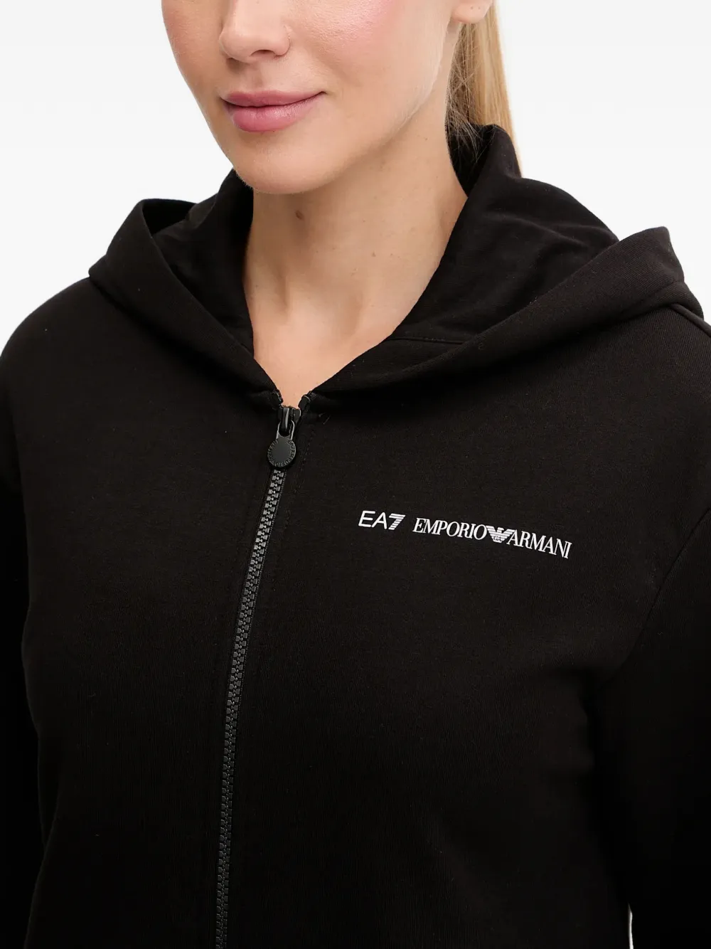 Ea7 Logo-detail Tracksuit Set In Black