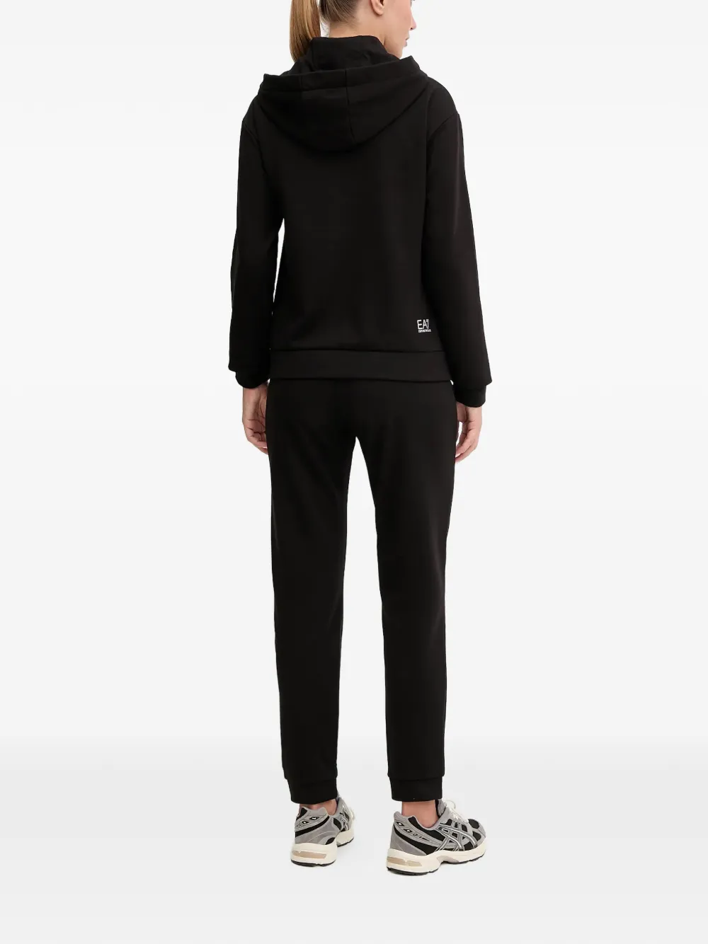 Ea7 Logo-detail Tracksuit Set In Black