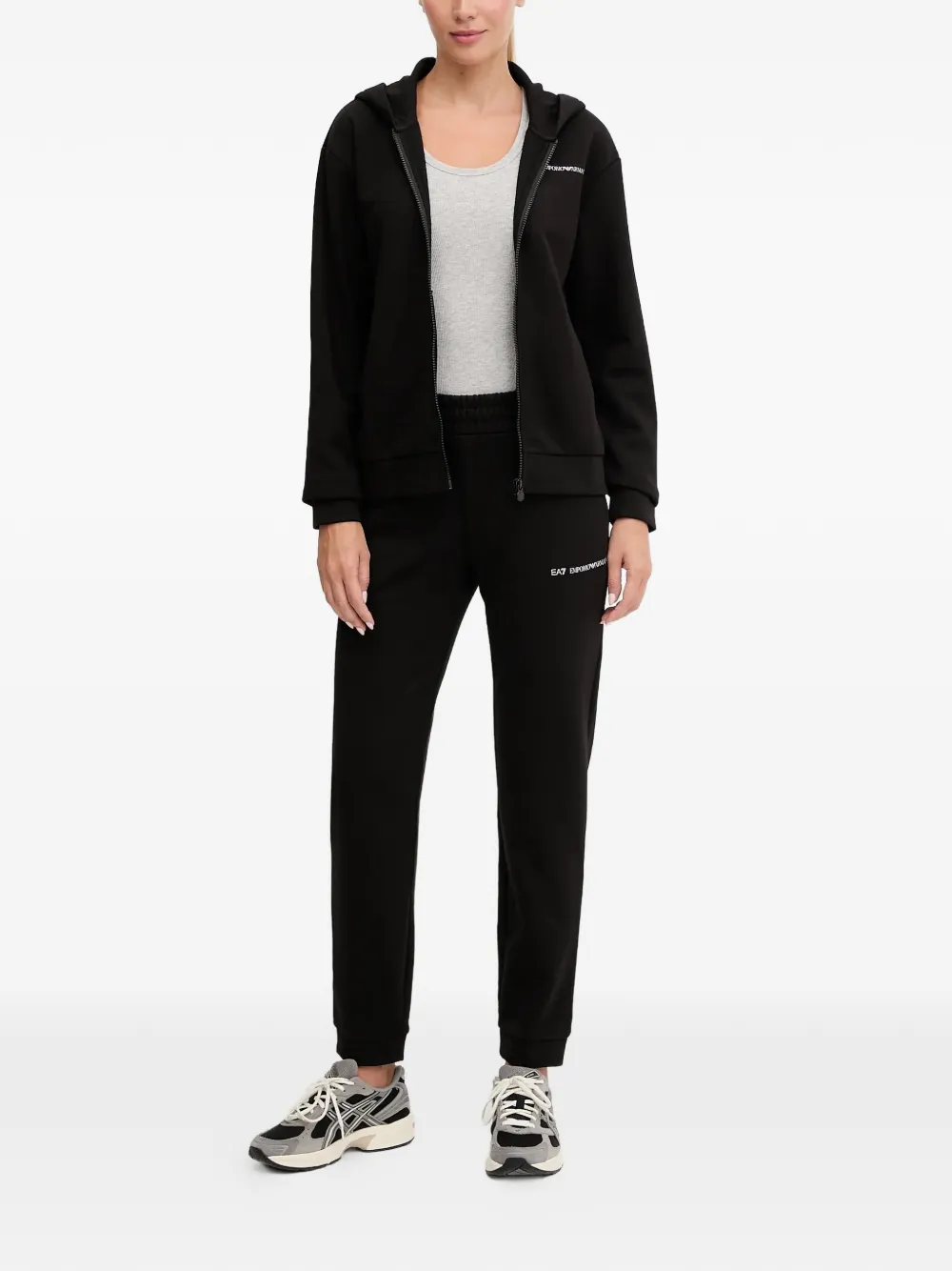 Ea7 Emporio Armani logo-detail tracksuit set - Zwart