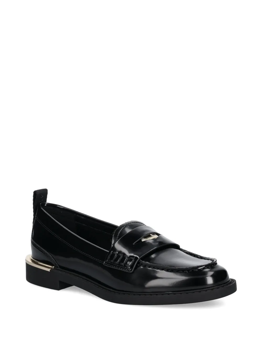Dkny Coin-detail Loafers In Black