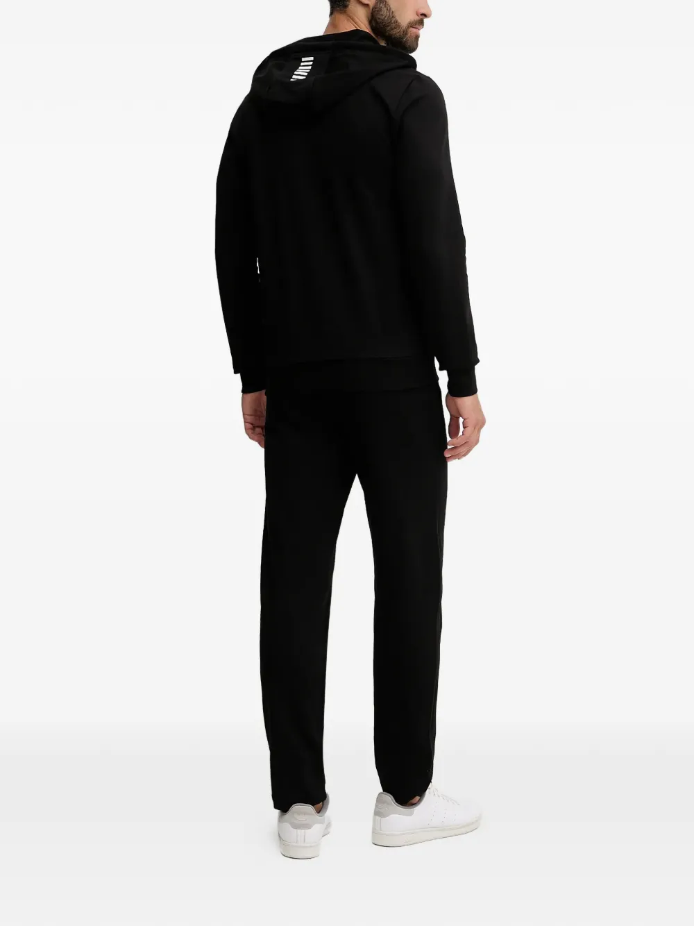 Ea7 Emporio Armani logo-print tracksuit Zwart