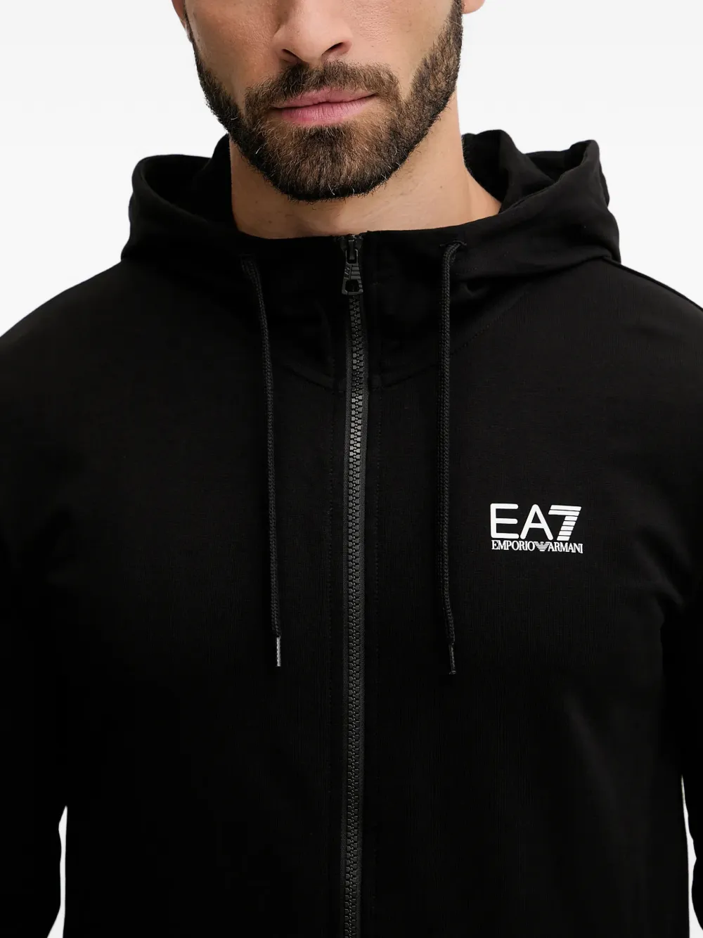 Ea7 Emporio Armani logo-print tracksuit Zwart
