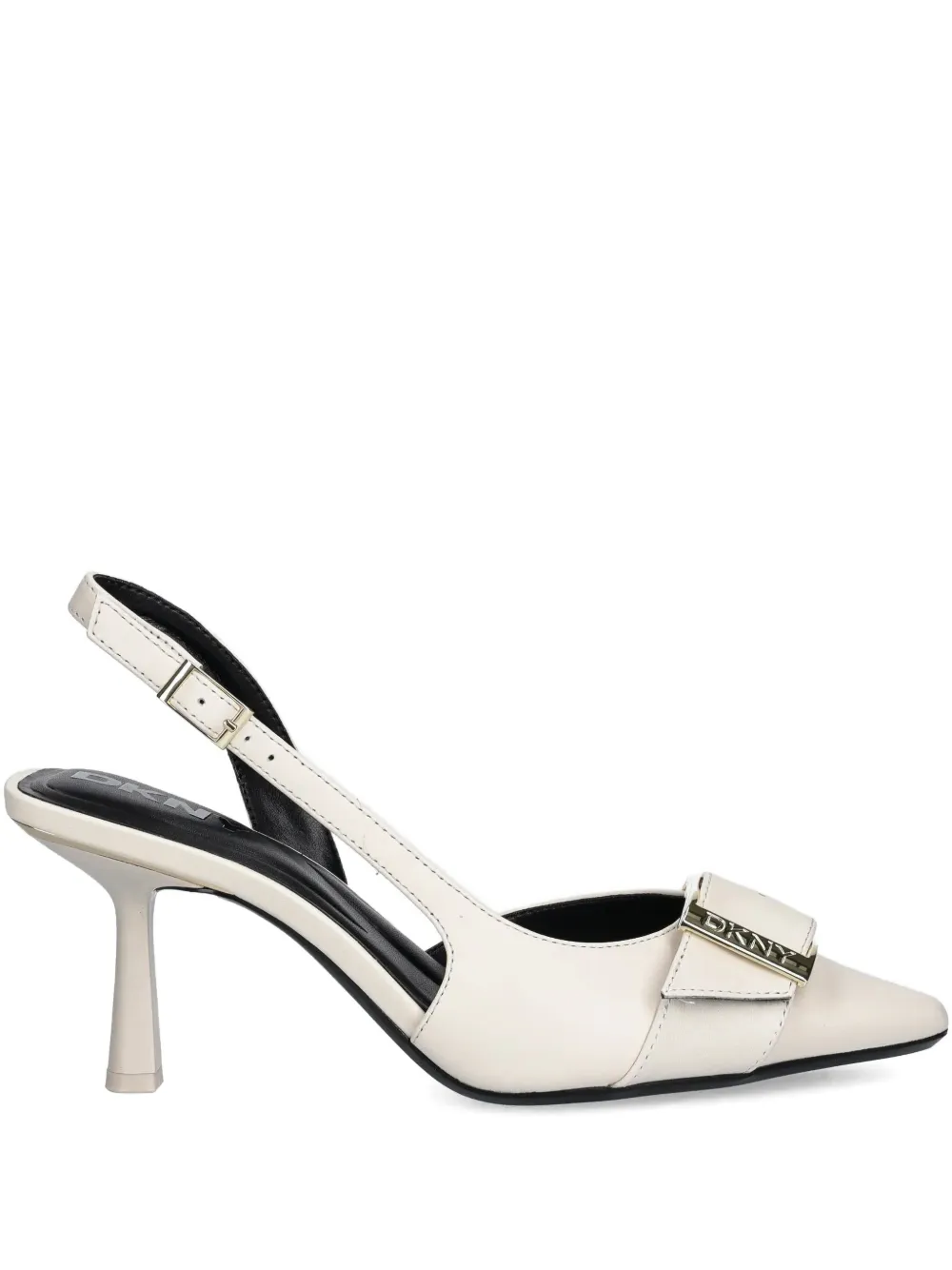 DKNY buckle-detail sling back pumps Beige
