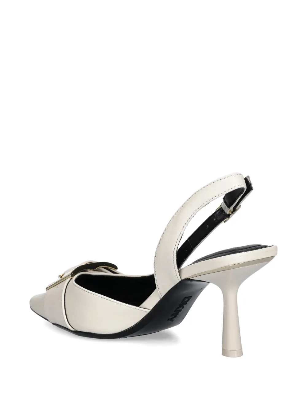 DKNY Slingback pumps met gespdetail Beige