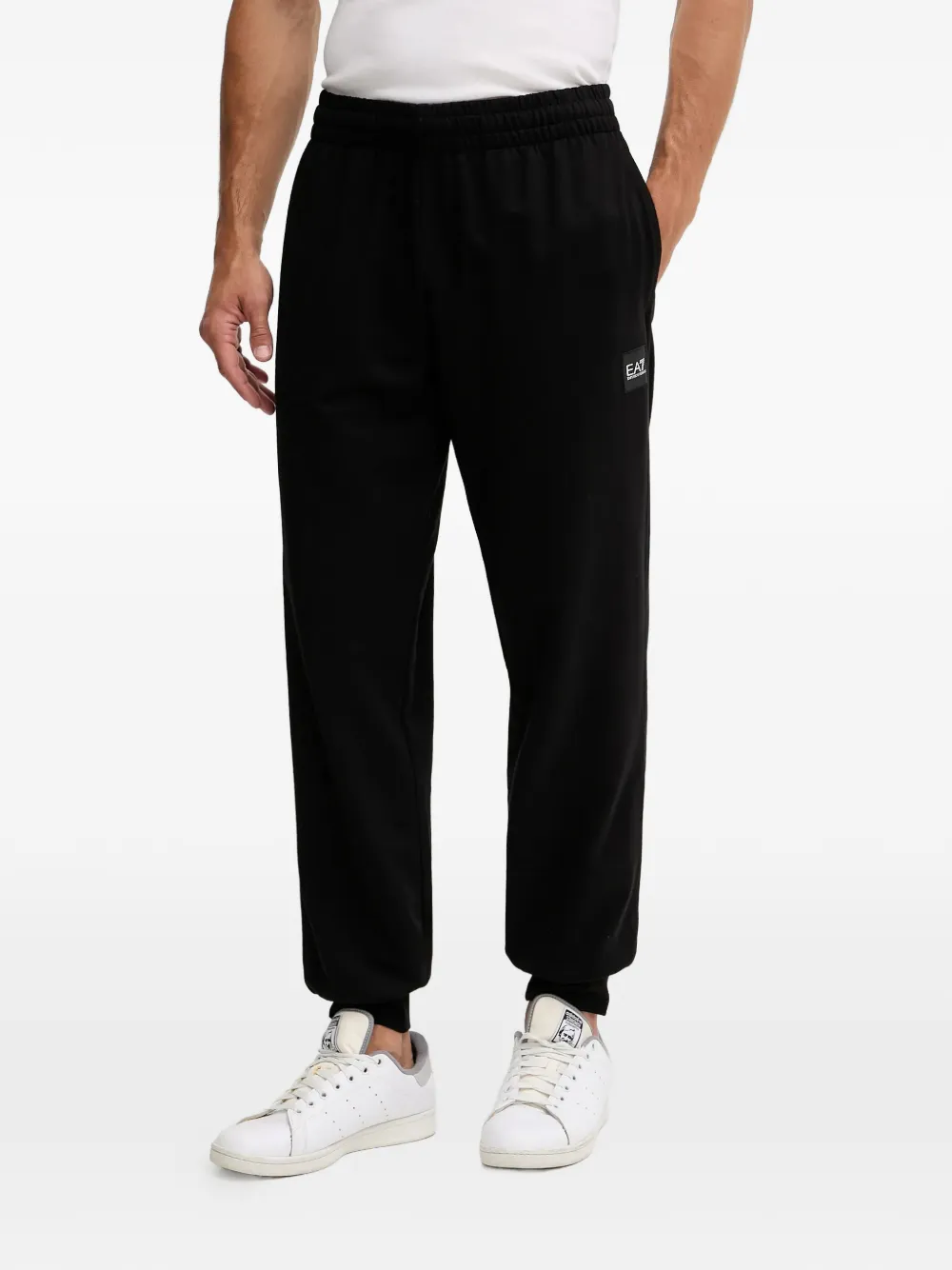 Ea7 Zip-fastening Logo-detail Tracksuit In Black