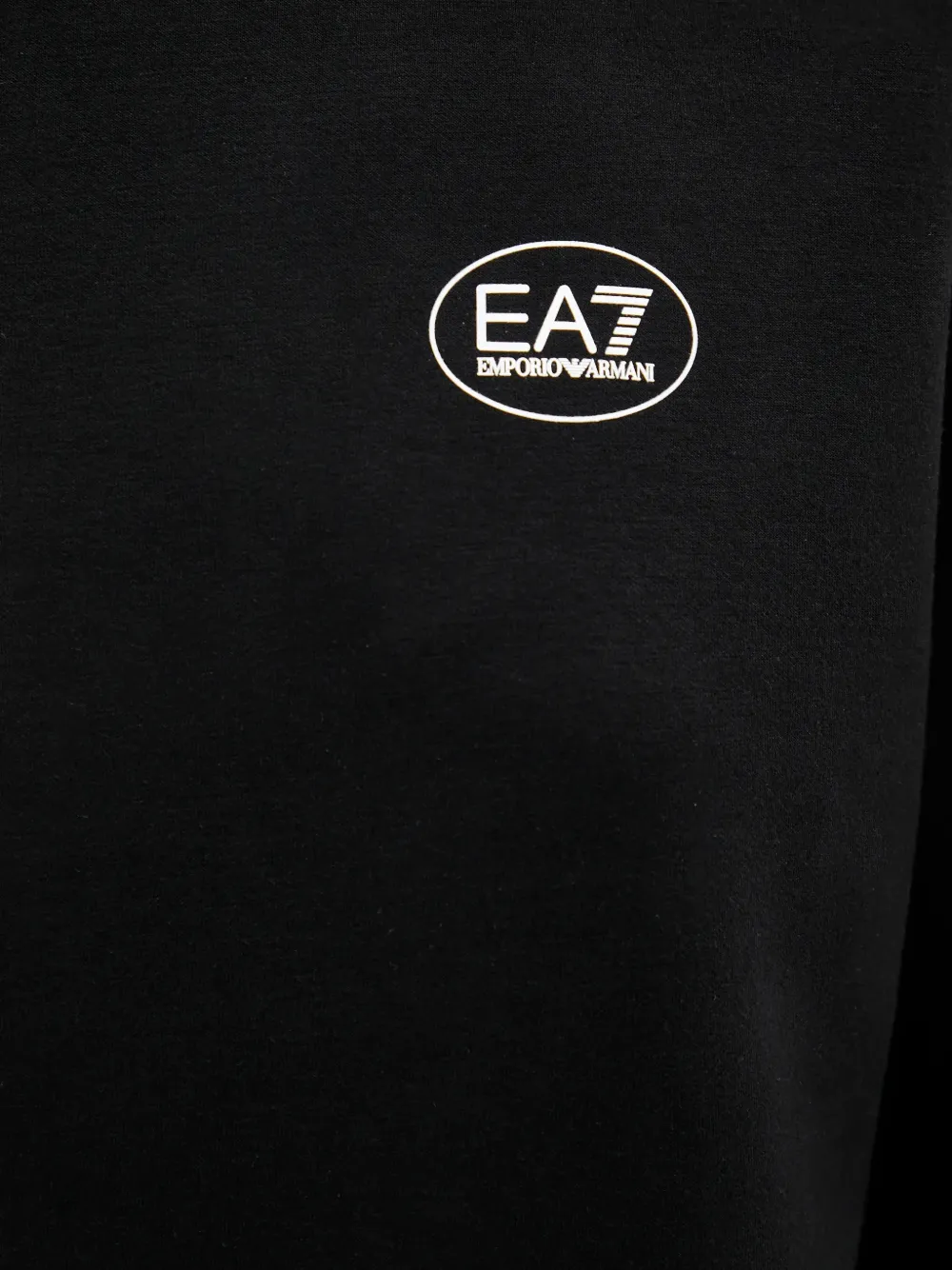 Ea7 Logo-print Sweatshirt In Black