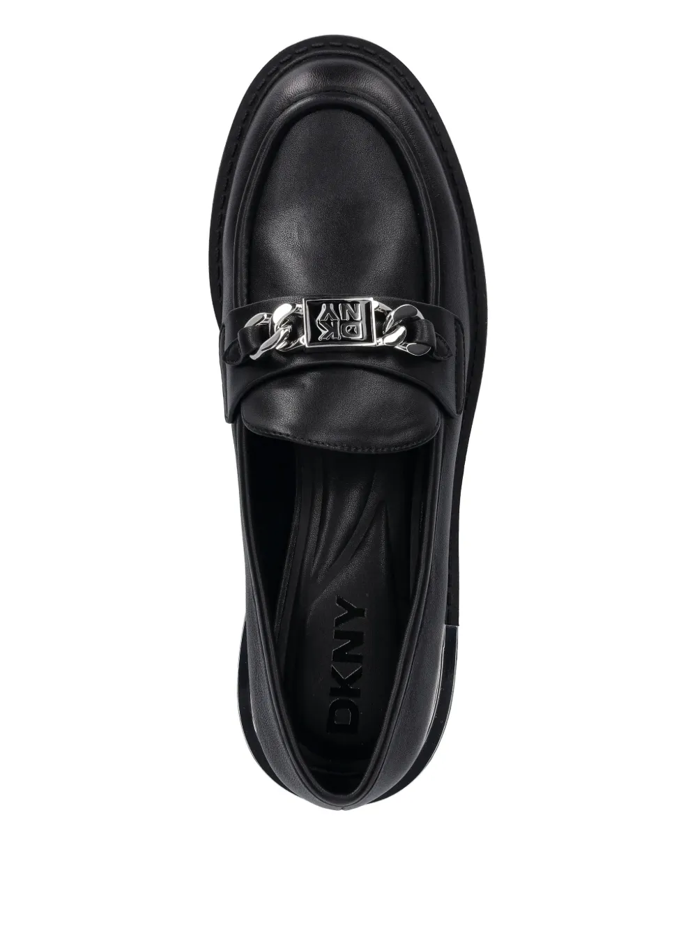 Dkny Chain-detail Loafer In Black