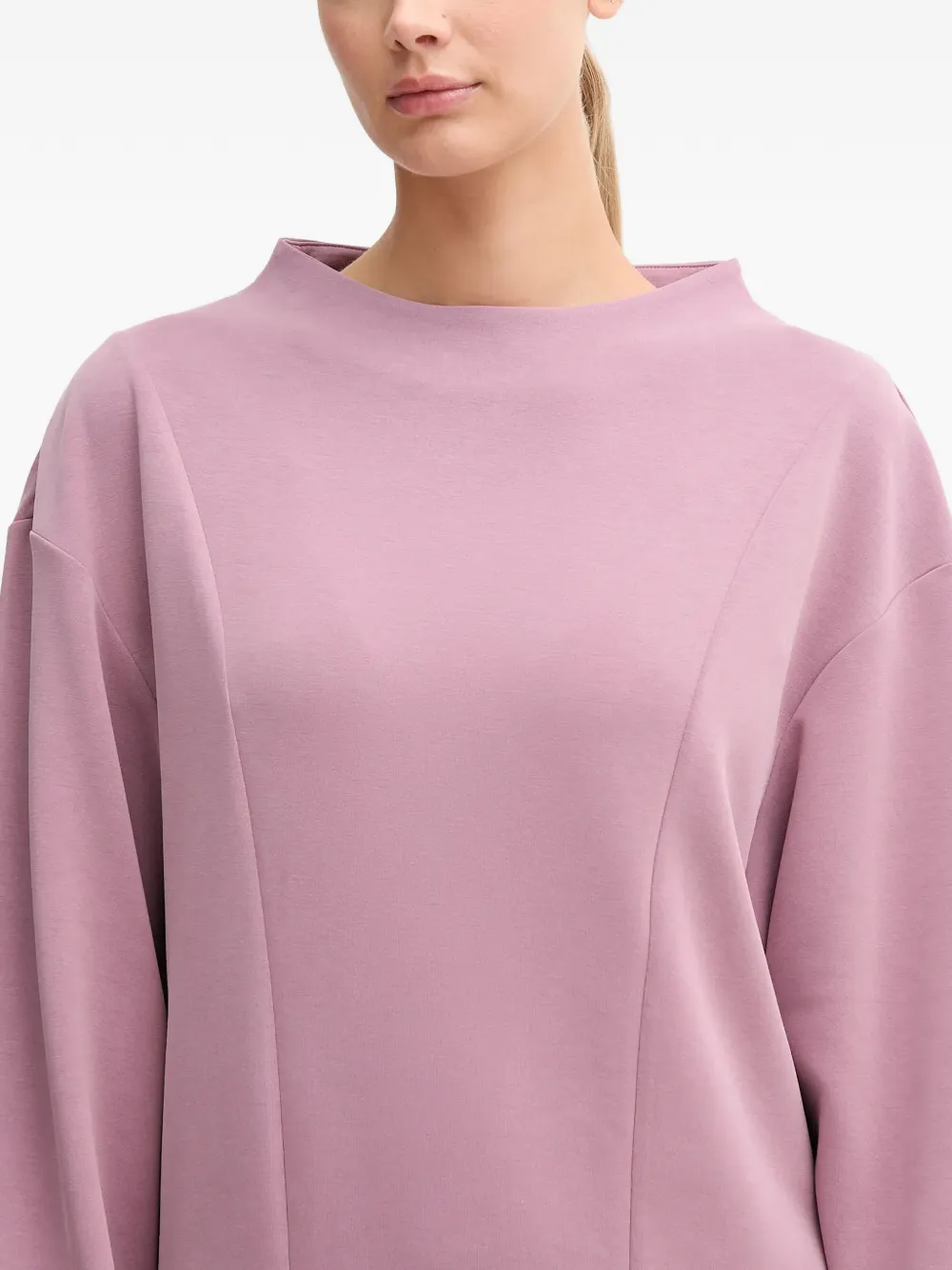 Ea7 Long-sleeve Crew-neck Tracksuit Pants In Pink