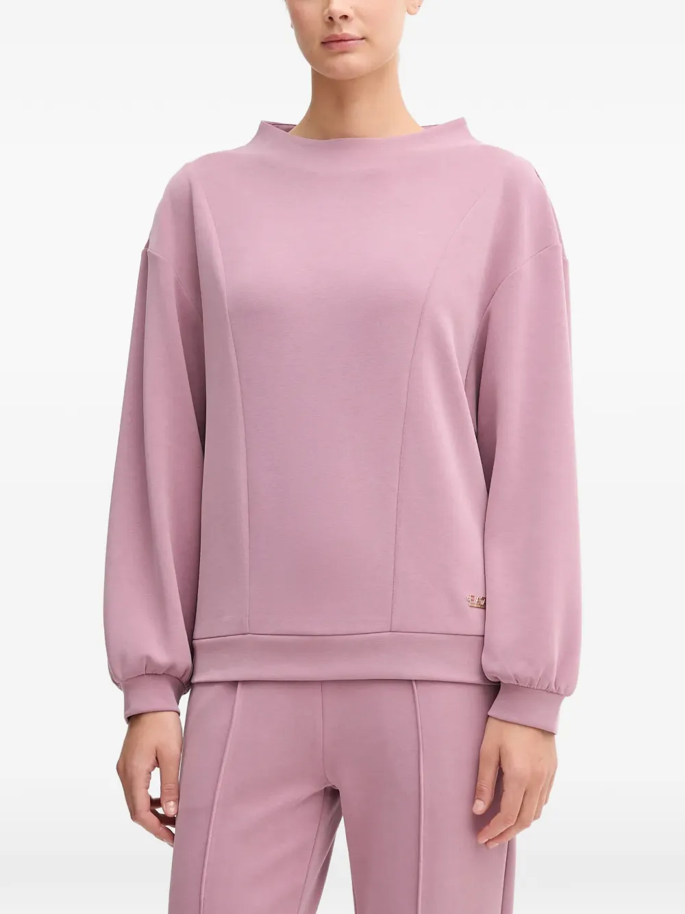 Ea7 Emporio Armani long-sleeve crew-neck tracksuit pants - Rosa