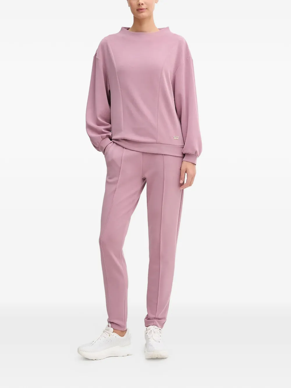 Ea7 Emporio Armani long-sleeve crew-neck tracksuit pants - Roze