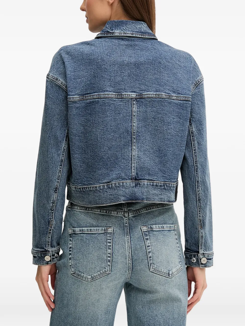 DKNY Jack met klepzak en knopen Blauw