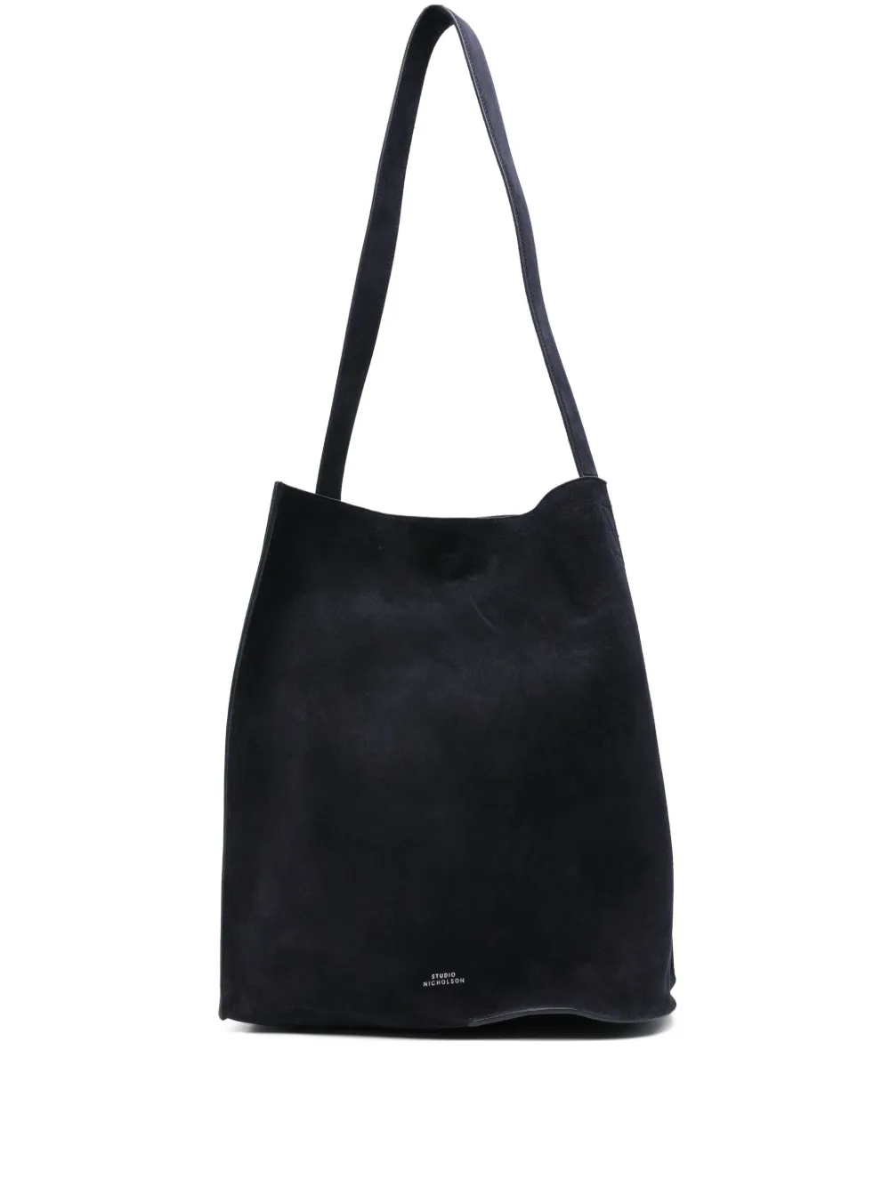 Studio Nicholson suede shoulder bag | Blue | Image 1
