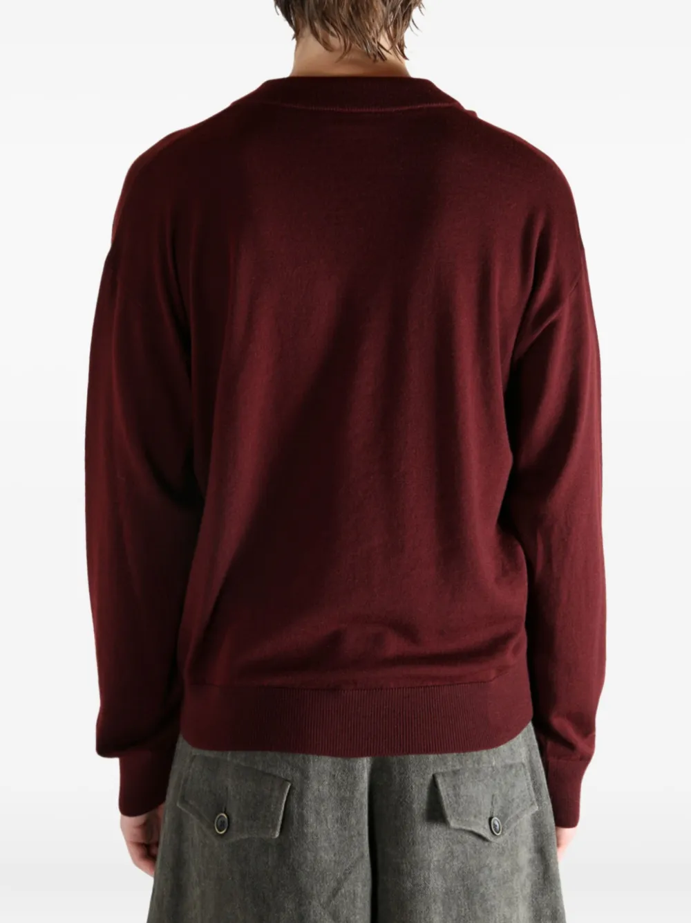 Saint Laurent V-neck sweater Rood