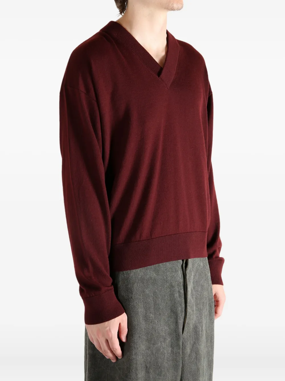 Saint Laurent V-neck sweater Rood
