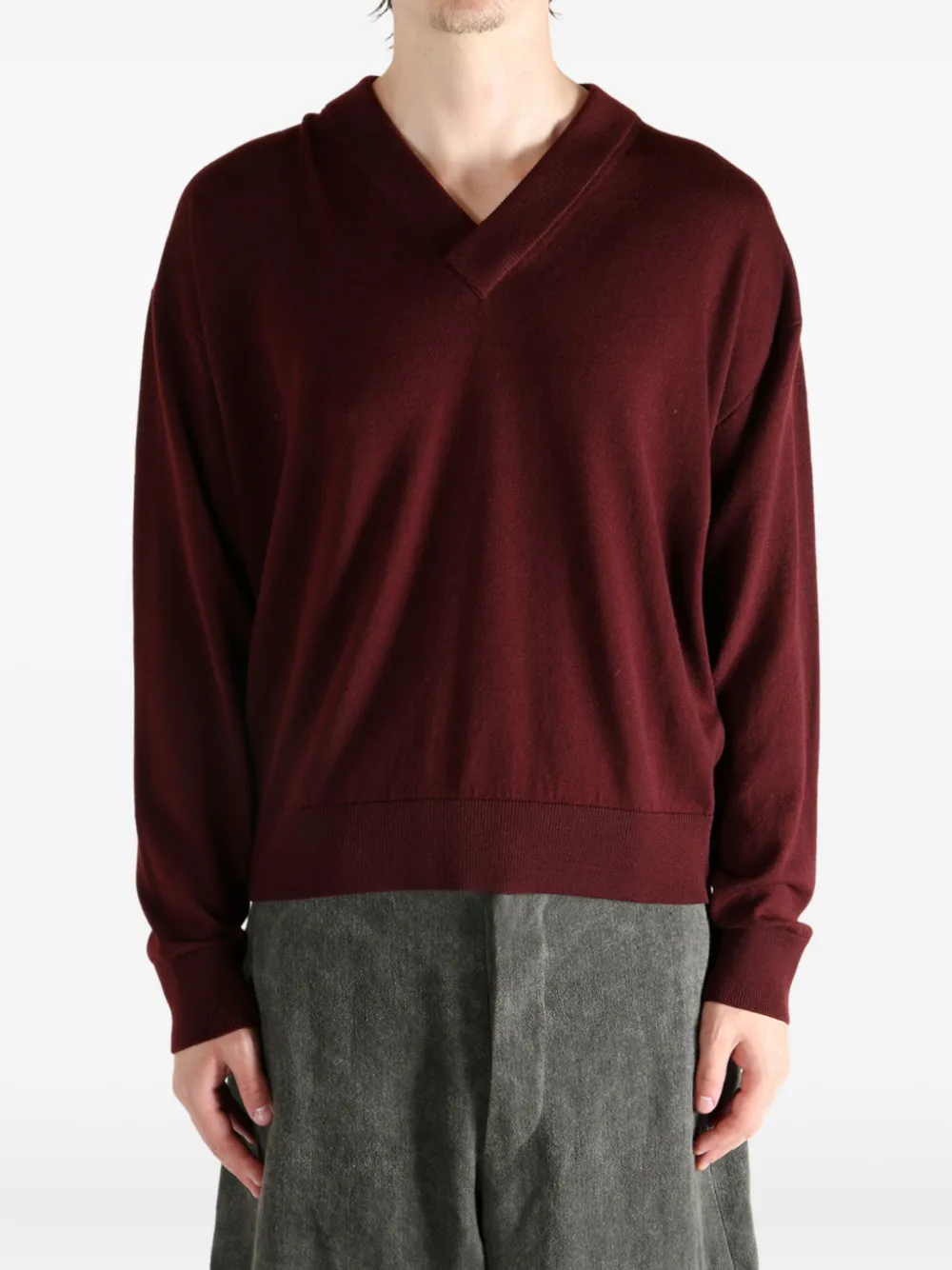 Saint Laurent V-neck sweater - Rood