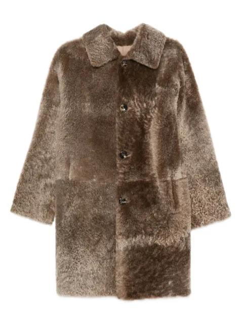 Manzoni 24 shearling button coat
