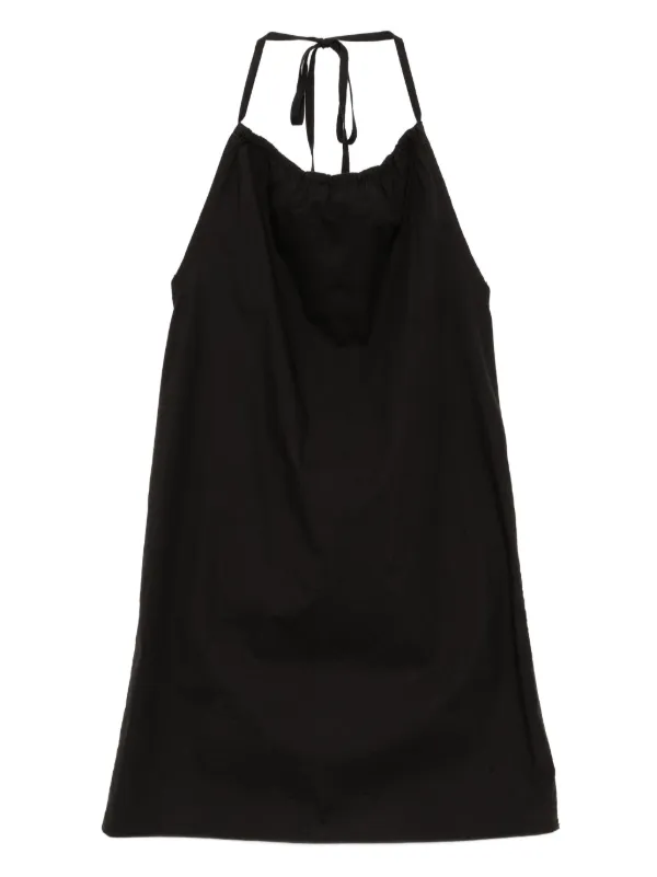 slim fit dress slacks Linen Halter Dress - Grey Sky Pigment main image 0