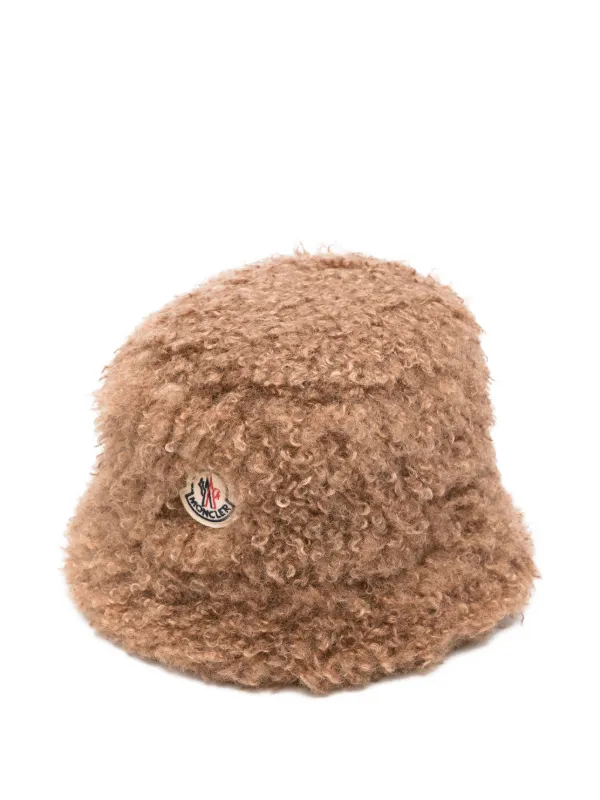 Moncler Teddy バケットハット | ブラウン | FARFETCH JP