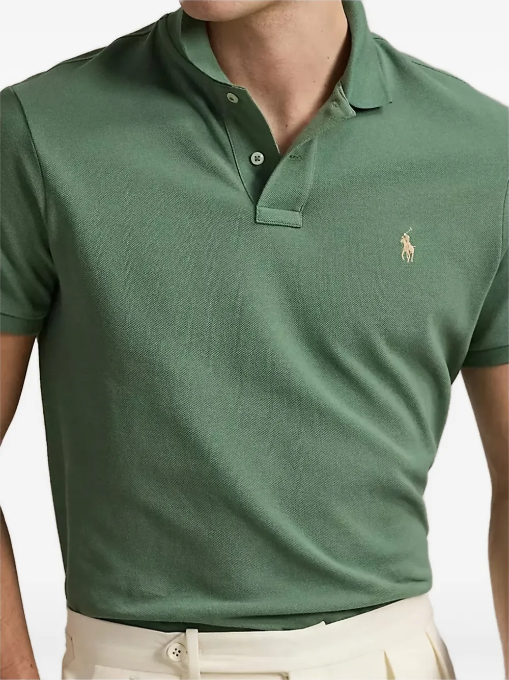 Polo Ralph Lauren embroidered-logo polo shirt Groen