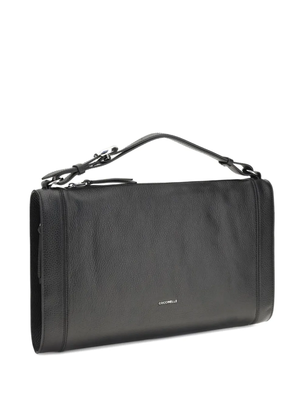 Coccinelle zip-top tote bag - Zwart